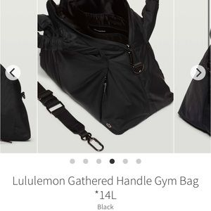 Lululemon Gathered Handle Gym Bag *14L
